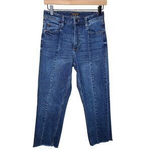 Dear John Women's Jeans Size 26 High Rise Cropped Straight Leg Blue‎ Denim